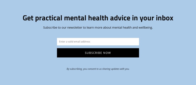 Get practical mental health advice Website Builder Templates