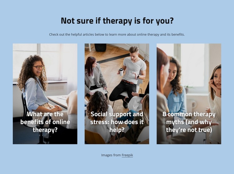 Methods of psychotherapy Website Builder Templates