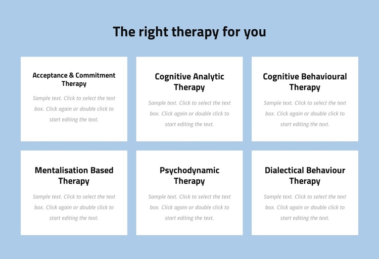 Modern evidence-based psychotherapy Website Builder Software