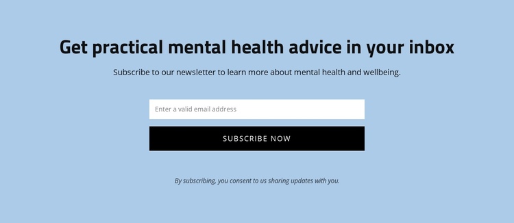 Get practical mental health advice Website Builder Software