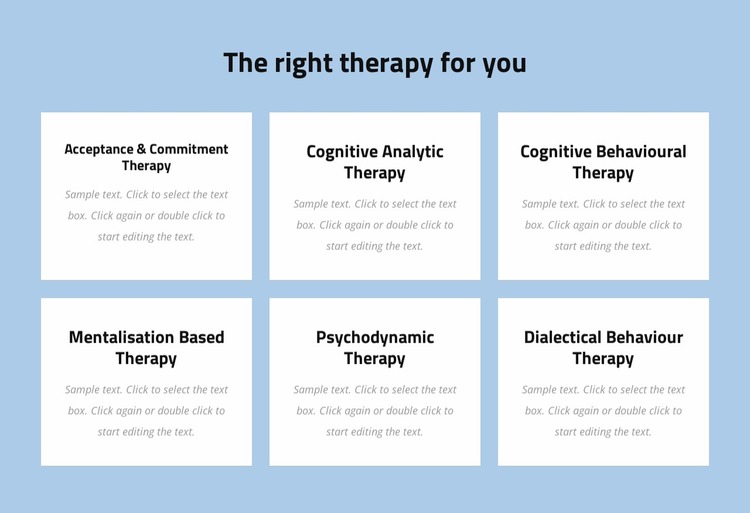 Modern evidence-based psychotherapy Website Mockup