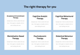 Theme Layout Functionality For Modern Evidence-Based Psychotherapy