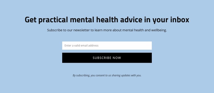 Get practical mental health advice WordPress Website Builder
