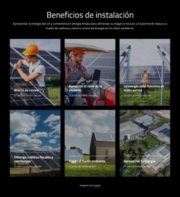 Creador De Sitios Web Premium Para Beneficios De Instalar Paneles Solares