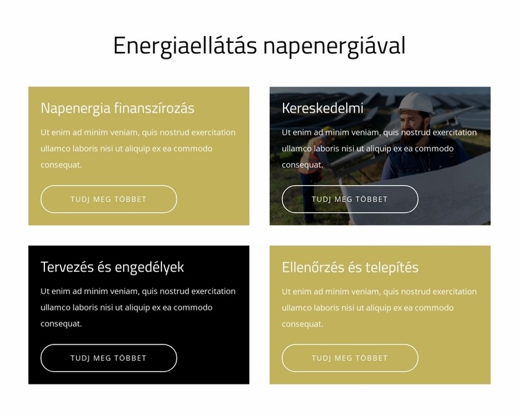 Tiszta energiával táplálja otthonát CSS sablon