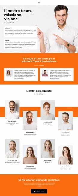 Squadra In Ufficio - Mockup Di Sito Web Gratuito