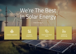 Solar Company - Free Download One Page Template