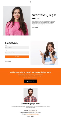 Udostępnij Nasze Kontakty - Responsywny Motyw WordPress