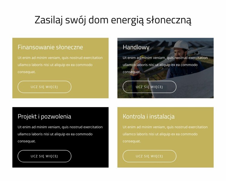 Zasilaj swój dom czystą energią Szablon jednej strony