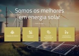 Empresa Solar - Download Gratuito De Modelo De Uma Página