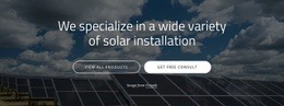 Instalace Solárního Panelu - HTML Ide