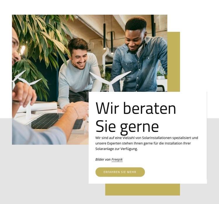 Entdecken Sie unsere Dienstleistungen HTML5-Vorlage