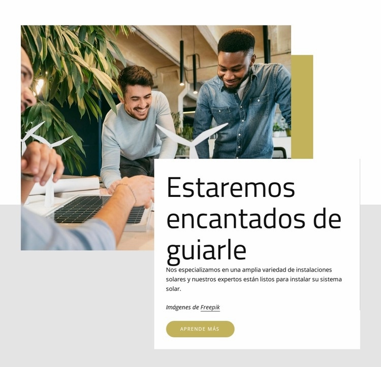 Explora nuestros servicios Maqueta de sitio web