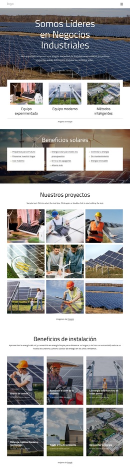 Somos Líderes En Negocio Industrial - Tema Creativo Multipropósito De WordPress