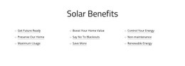 Solar panel benefits - Html Code Example by Nicepage