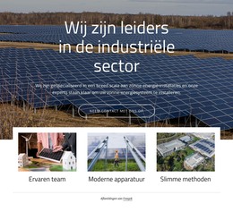 Wij Zijn Leiders Op Het Gebied Van Zonne-Energie - HTML-Paginasjabloon
