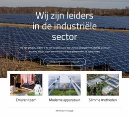 Wij Zijn Leiders Op Het Gebied Van Zonne-Energie