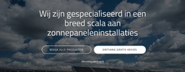 Installatie Van Zonnepanelen - HTML5 Blanco Sjabloon
