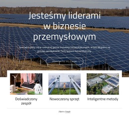 Jesteśmy Liderami W Dziedzinie Energii Słonecznej - Prosty Szablon Strony Internetowej