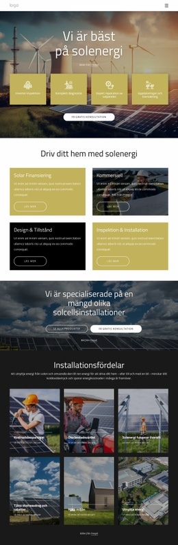 Vi Är Bäst På Solenergi Elentreprenörs Webbplats