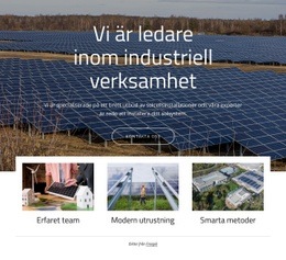 Vi Är Ledande Inom Solenergi - HTML-Sidmall