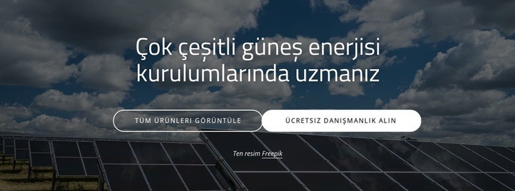 Güneş paneli kurulumu Açılış sayfası
