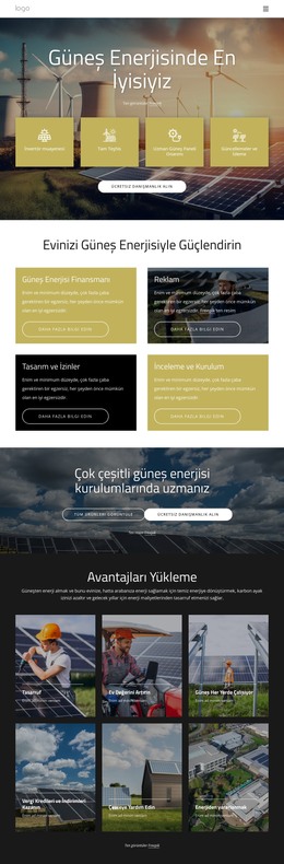 Güneş Enerjisinde En Iyisiyiz Iş Wordpress Temaları