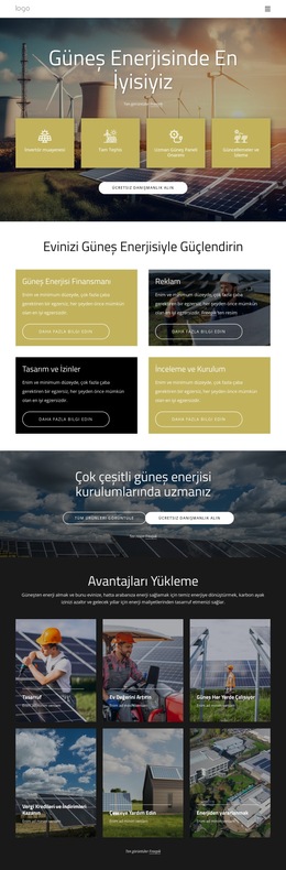 Güneş Enerjisinde En Iyisiyiz - Açılış Sayfası
