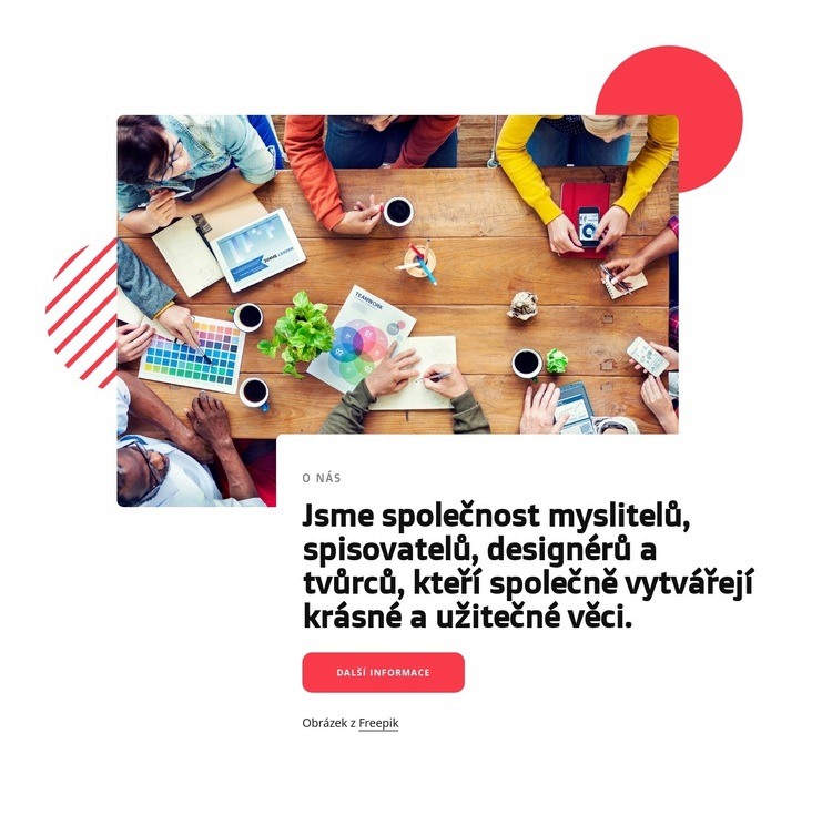 Jsme společnost kreativních myslitelů a designérů Šablona CSS