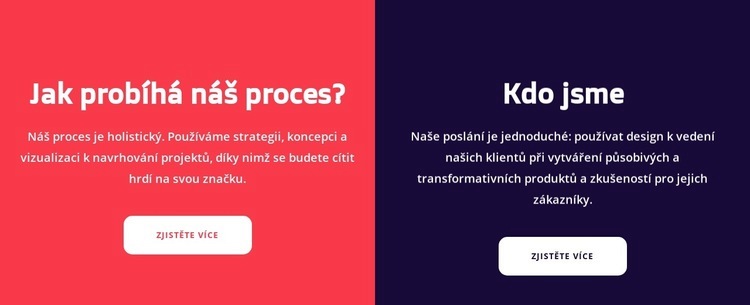 Rozdělit blok textu Šablona HTML