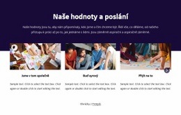 Naše Hodnoty A Poslání – Přizpůsobitelné Profesionální Téma WordPress