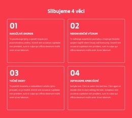 Slibujeme 4 Věci – Kreativní Víceúčelové Téma WordPress