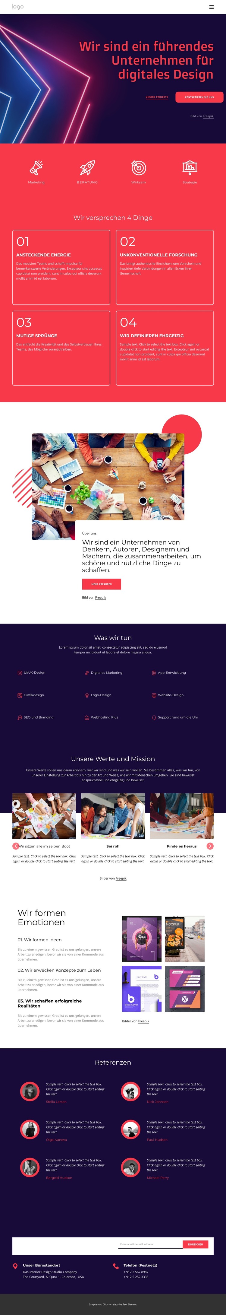 Wir sind ein Top-Unternehmen für digitales Design HTML-Vorlage