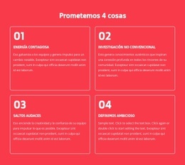 Prometemos 4 Cosas - Creador De Sitios Web