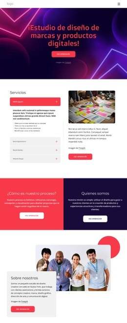 Estudio De Diseño De Marcas Y Productos Digitales. - Maqueta De Diseño Web