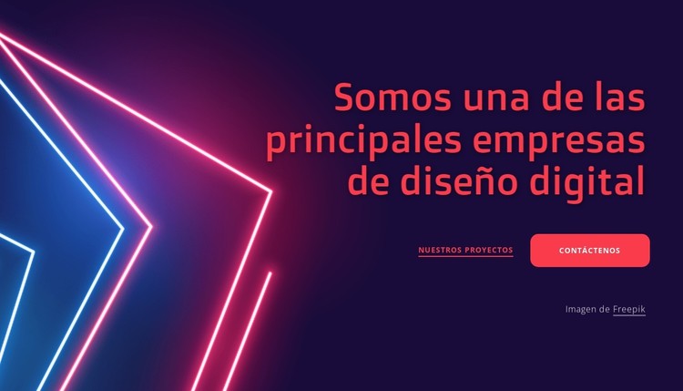 Somos una empresa de diseño líder. Plantilla CSS