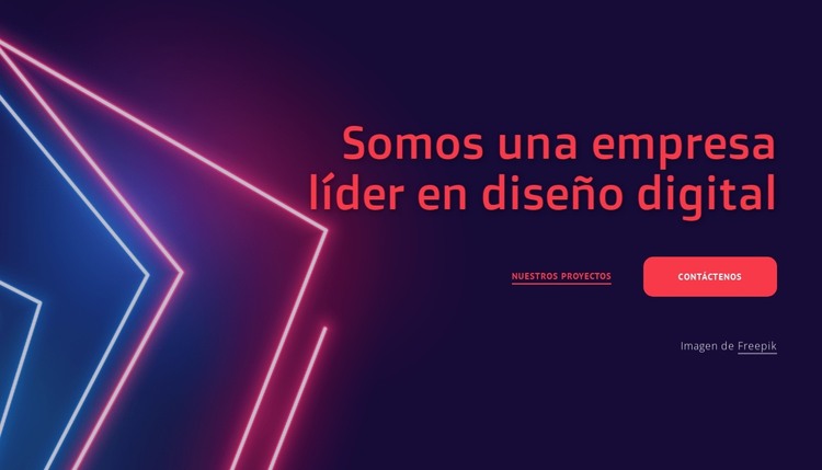 Somos una empresa de diseño líder. Plantilla HTML