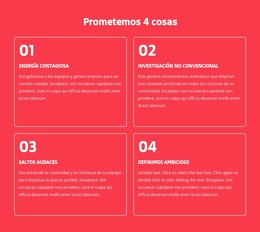 Prometemos 4 Cosas - Tema Creativo Multipropósito De WordPress