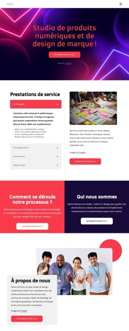 Studio De Design De Produits Et De Marques Numériques - Conception De Sites Web Gratuite