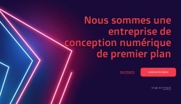 Maquette De Site Web Pour Nous Sommes Une Entreprise De Design De Premier Plan