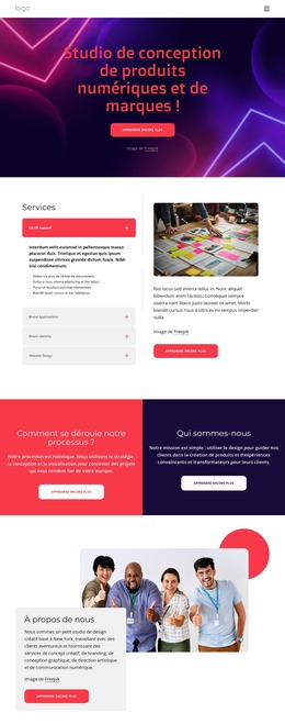 Studio De Design De Produits Et De Marques Numériques - Modèle Joomla Facile À Utiliser