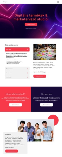 Digitális Termékek És Márkatervező Stúdió – Professzionális WordPress Téma