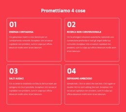 Promettiamo 4 Cose - Costruttore Di Siti Web