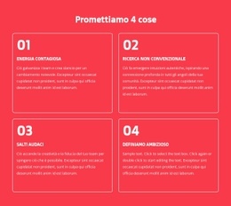 Promettiamo 4 Cose - HTML Template Generator