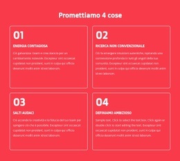 Promettiamo 4 Cose - Design Professionale Personalizzabile