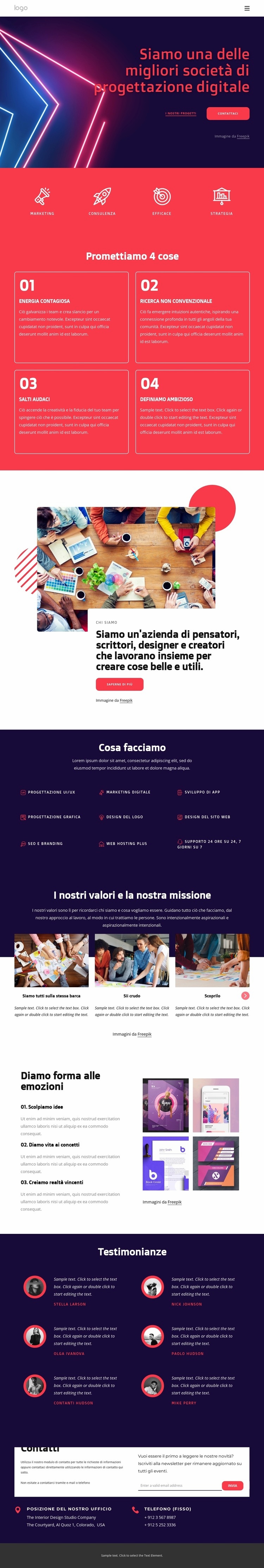 Siamo una delle migliori società di progettazione digitale Mockup del sito web