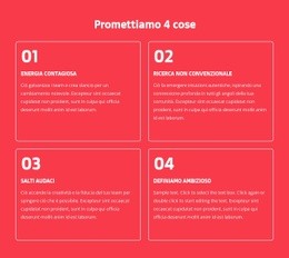 Promettiamo 4 Cose - Progettazione Di Siti Web