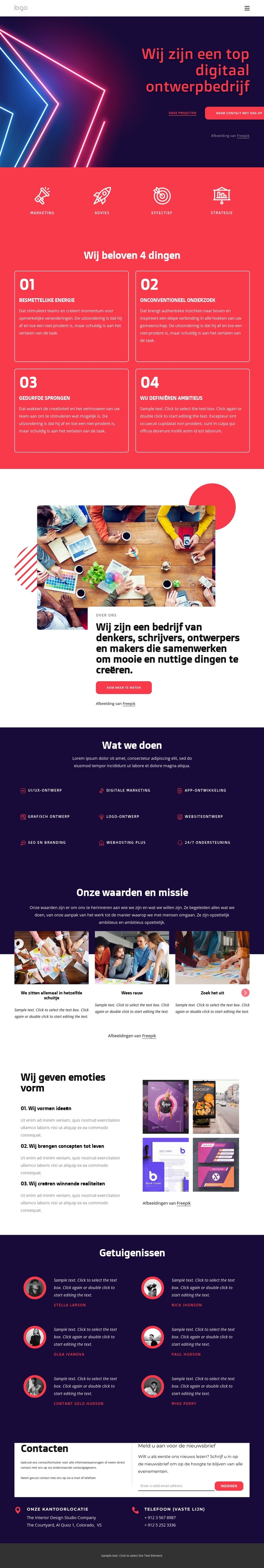 Wij zijn een top digitaal ontwerpbedrijf HTML-sjabloon