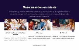 Onze Waarden En Missie - Gratis Download Website-Mockup