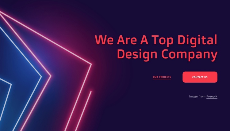 We are a top design company One Page Template